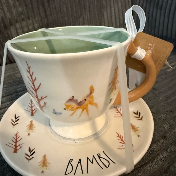 Rae Dunn Disney Bambi Tea cup and Saucer - Picture 3 of 6